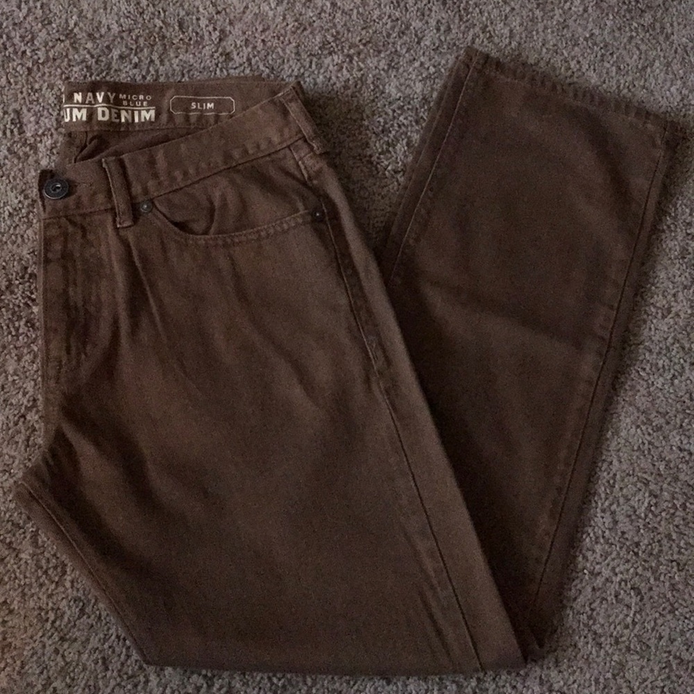 Brown Denim Jeans
